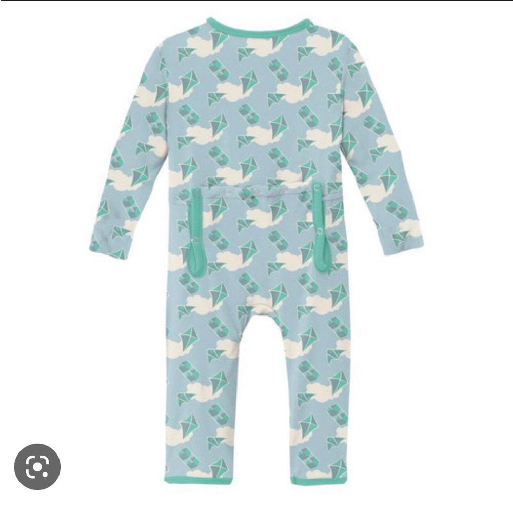 Kickee pants Windy Day Kites zip up suit 12-18 months